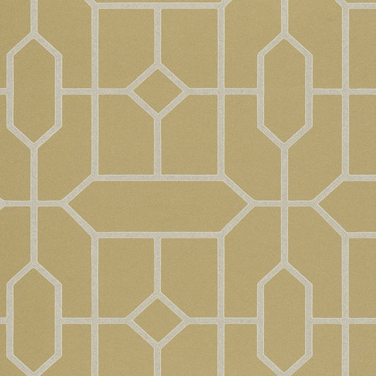 Stature Geometric Wallpaper - Gold - Eijffinger - 382512 - Premier Wallcovering