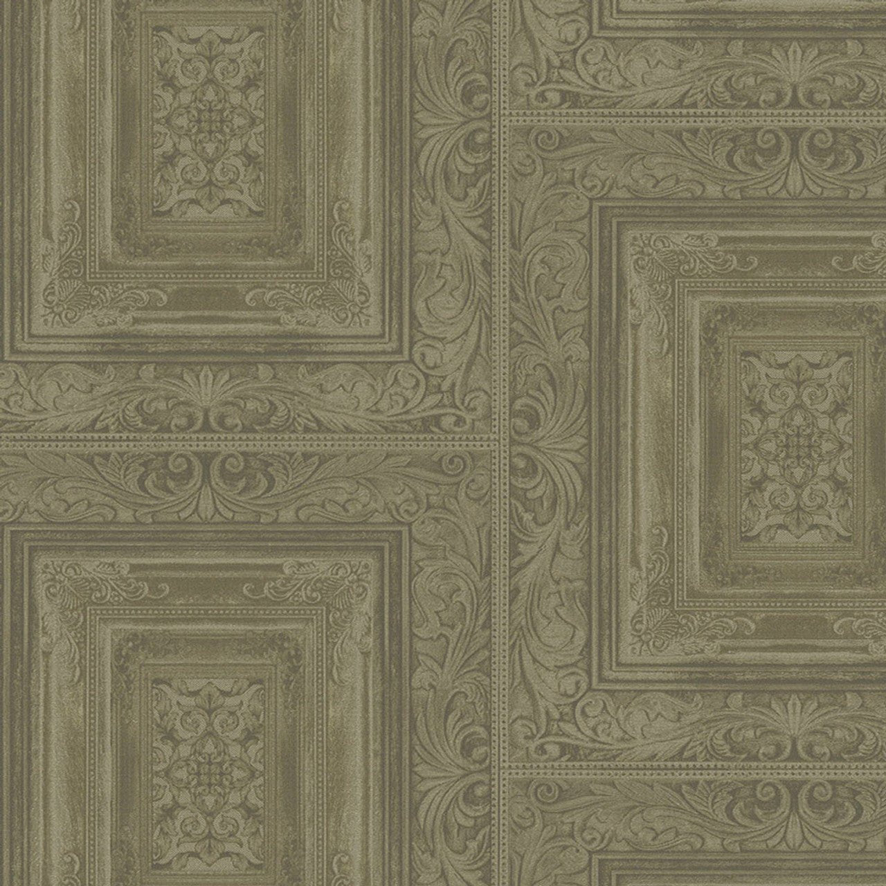 Stature Traditional Wallpaper - Green - Eijffinger - 382521 - Premier Wallcovering