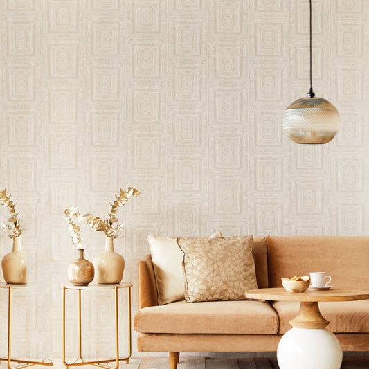 Stature Traditional Wallpaper - Cream - Eijffinger - 382520 - Premier Wallcovering