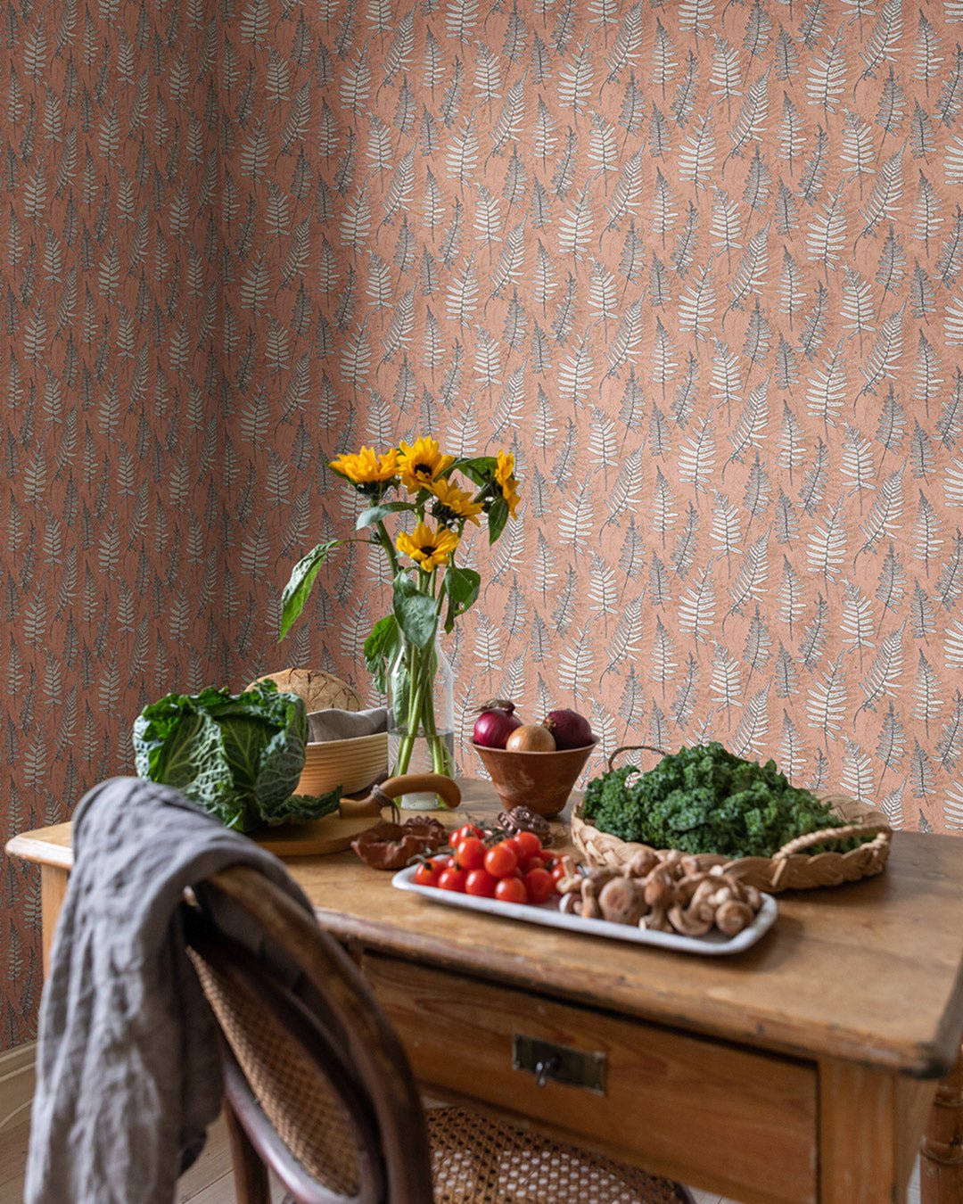 Stensöta Wallpaper - Terracotta - Midbec - 15928 - Premier Wallcovering