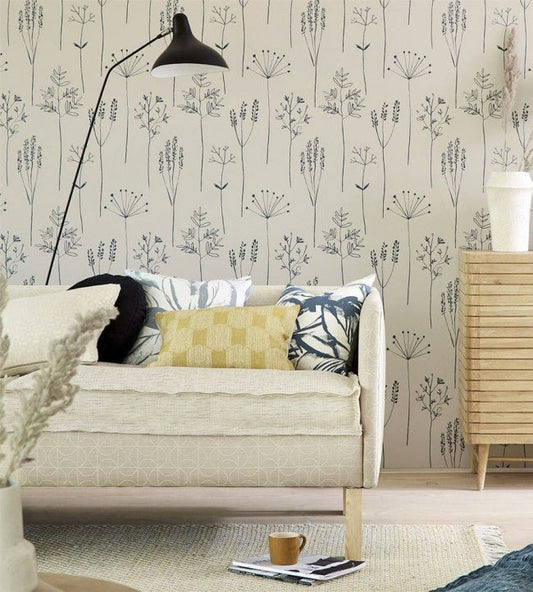 Stipa Wallpaper - Denim - NZAW112019 - Scion - Premier Wallcovering
