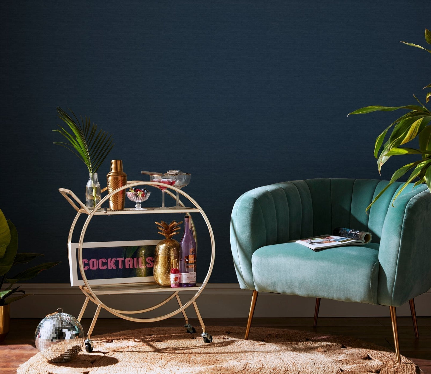 Stitch Please Wallpaper - Twilight - Envy - 120894 - Premier Wallcovering