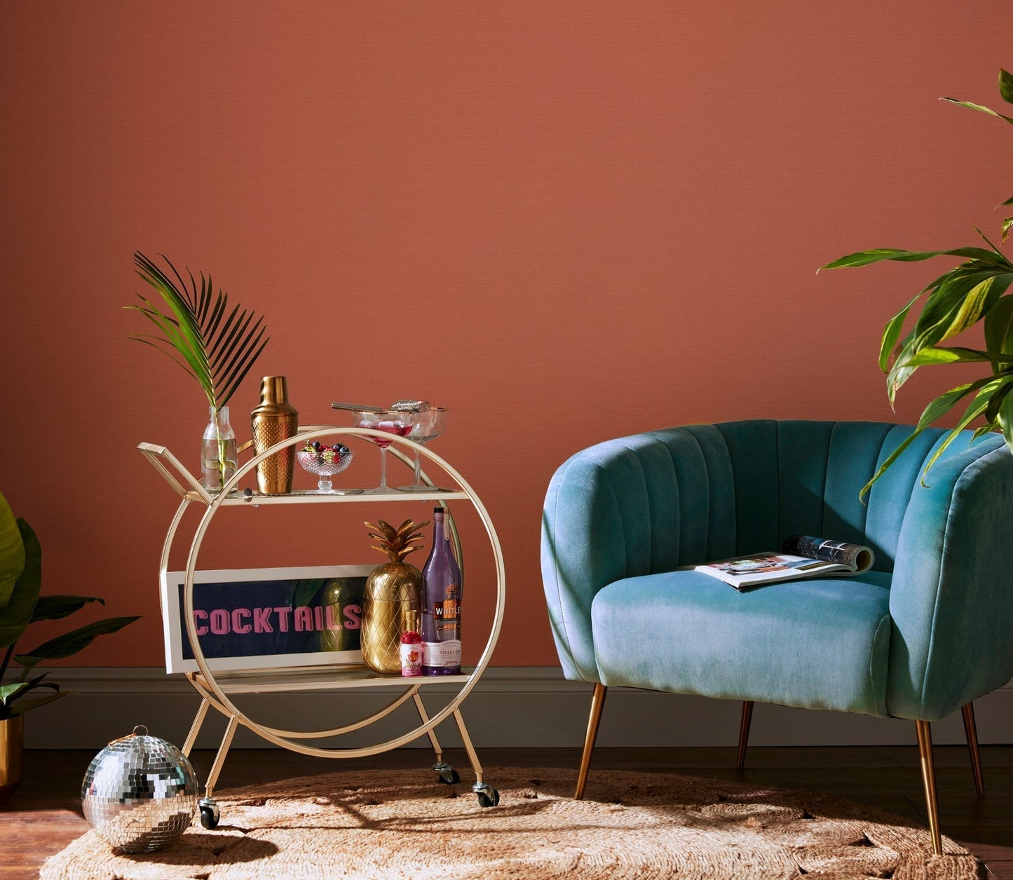 Stitch Please Wallpaper - Terra - Envy - 120898 - Premier Wallcovering