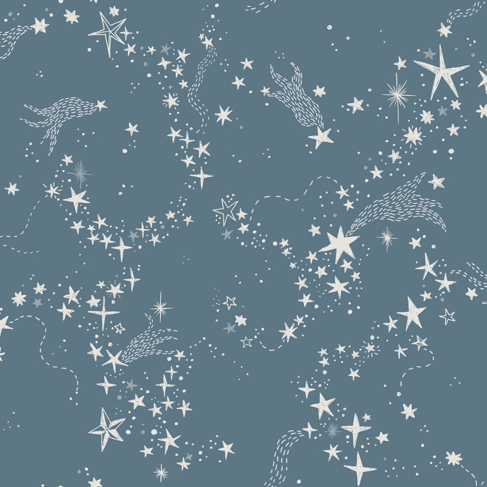 Stjärnorna Wallpaper - Blue - Midbec - 29024 - Premier Wallcovering