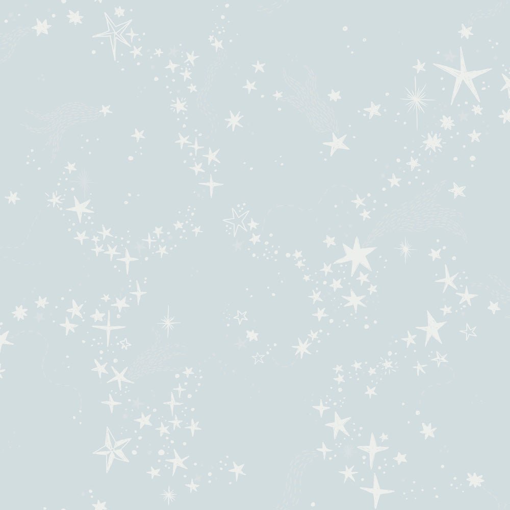 Stjärnorna Wallpaper - Light Blue - Midbec - 29023 - Premier Wallcovering