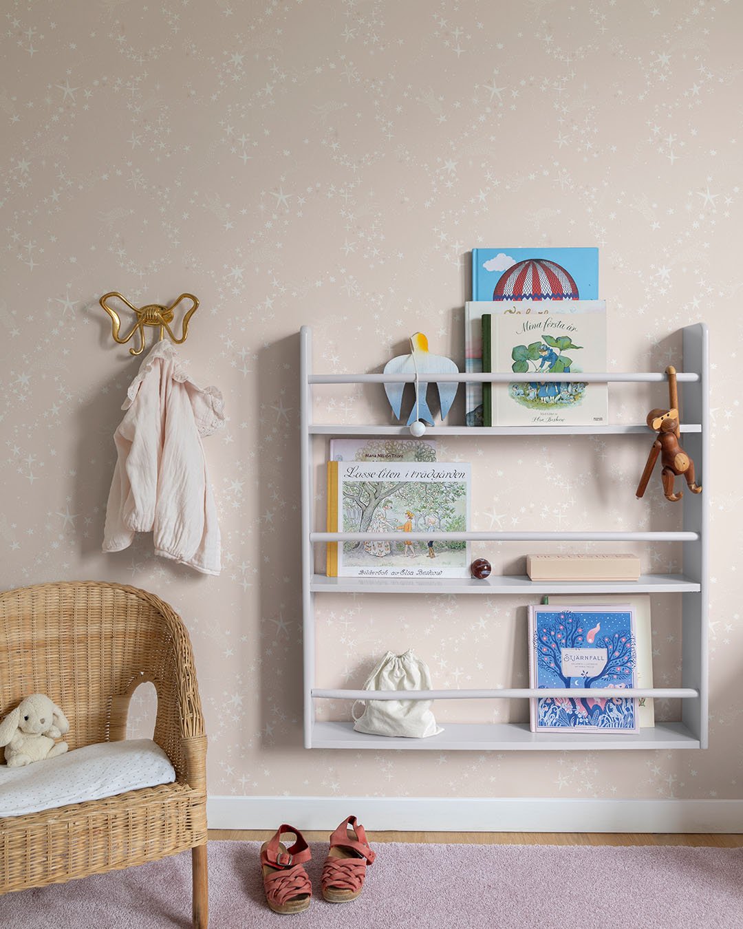 Stjärnorna Wallpaper - Light Pink - Midbec - 29020 - Premier Wallcovering