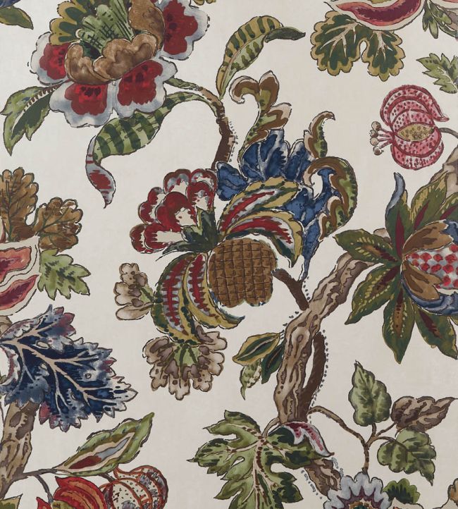 Stockbridge Wallpaper - Apricot & Slate - Anna French - AT16139 - Premier Wallcovering