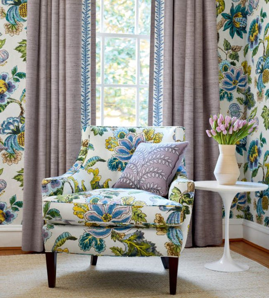 Stockbridge Wallpaper - Lavender & Blue - Anna French - AT16137 - Premier Wallcovering