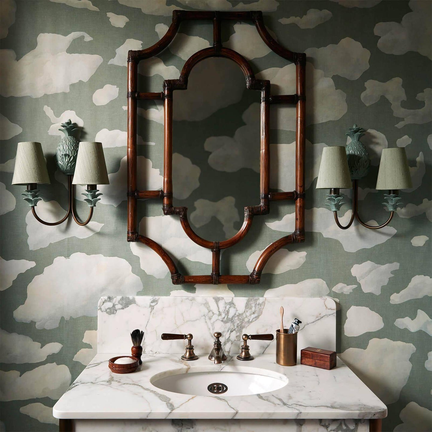Stratus Wallpaper - Sage - House of Hackney - 1-WA-STA-DI-SAG-XXX - Premier Wallcovering