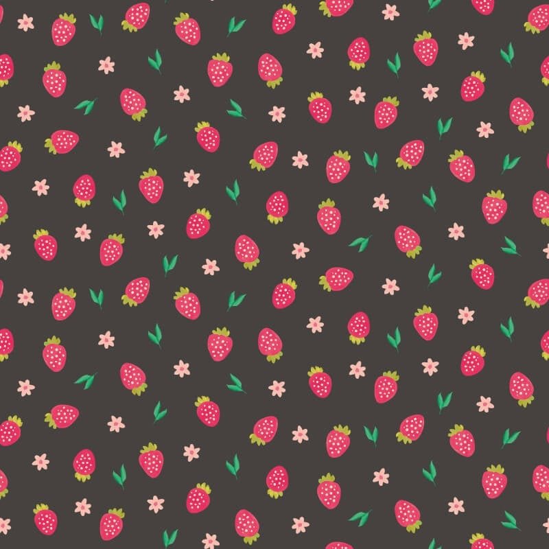 Strawberry Sprinkles Wallpaper - Liquorice - Hoopla Walls - HWA1286W - Premier Wallcovering