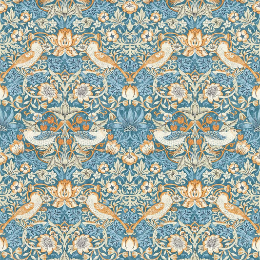 Strawberry Thief Wallpaper - Apple/Blush - Clarke & Clarke - W0171/01 - Premier Wallcovering