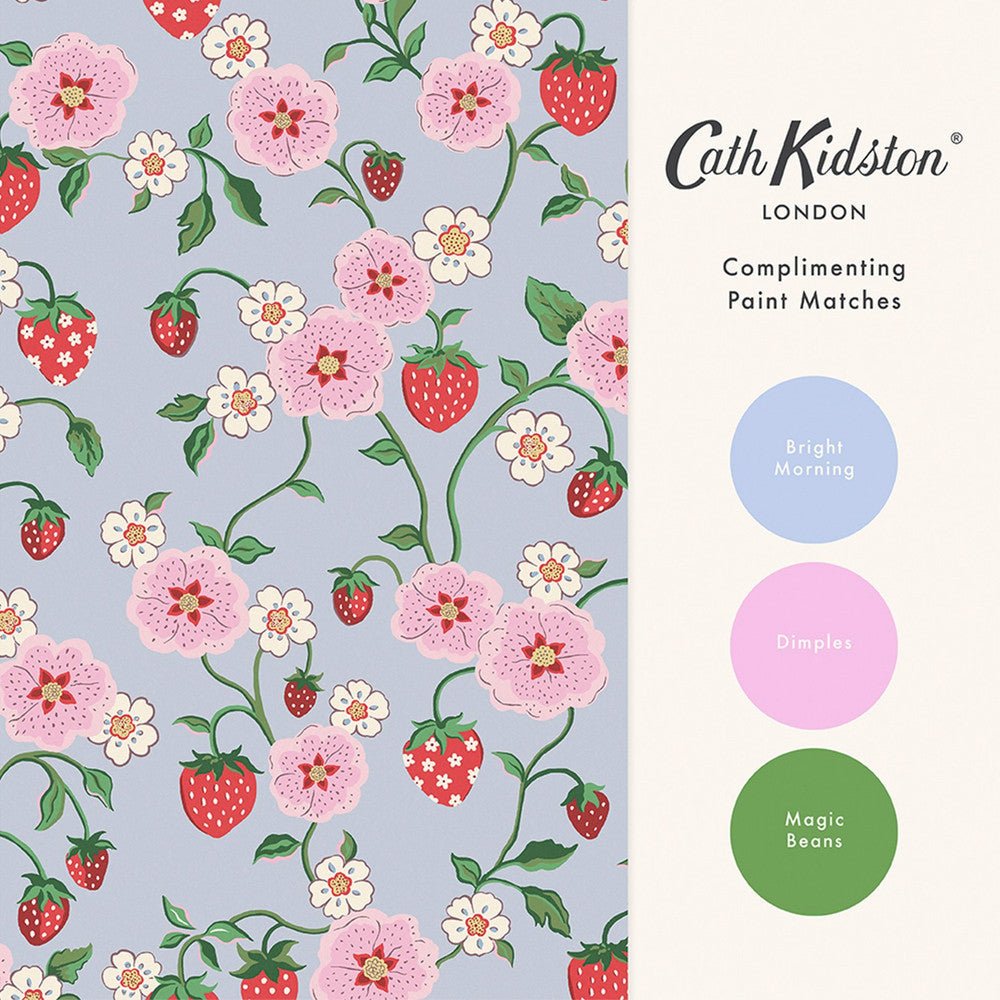 Strawberry Wallpaper - Multi - 125532 - Cath Kidston - Premier Wallcovering