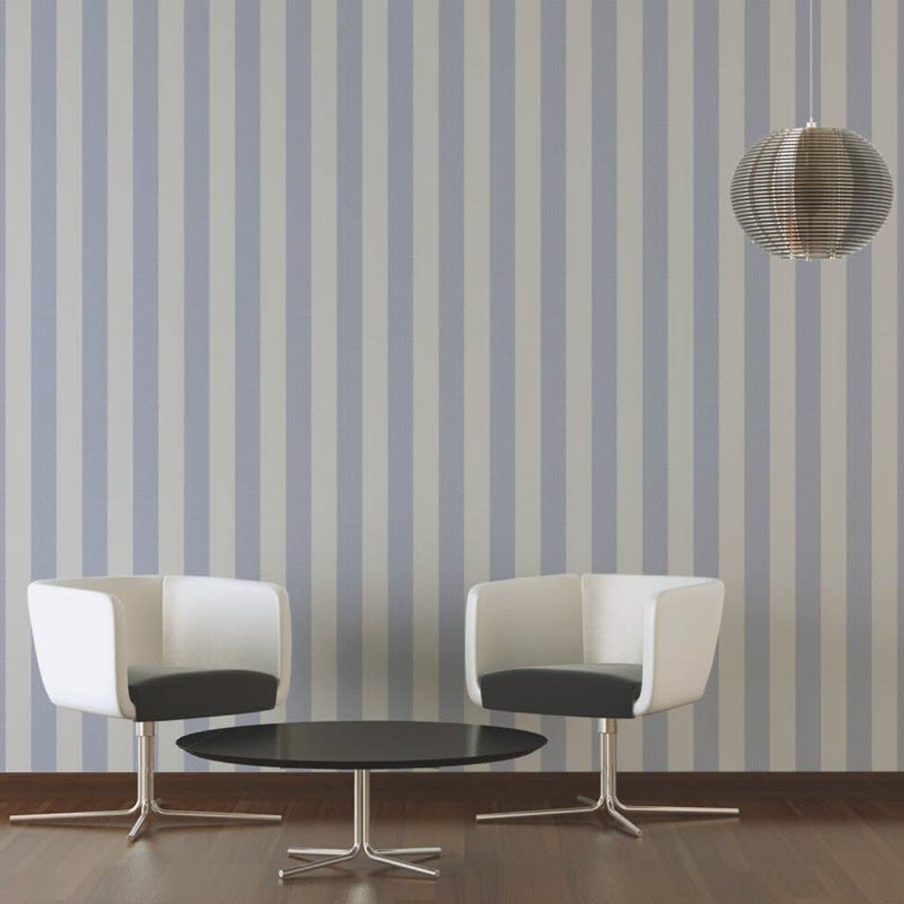 Stripes Wallpaper - Blue - A S Creation - Karl Lagerfield - 37849 - 3 - Premier Wallcovering