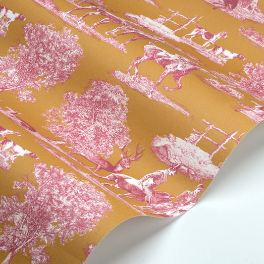 Studley Wallpaper - Ochre - Timothy Wilman - TW2475 - Premier Wallcovering