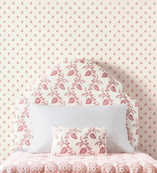 Sudbury Park Wallpaper - Raspberry - Colefax & Fowler - 07986/05 - Premier Wallcovering
