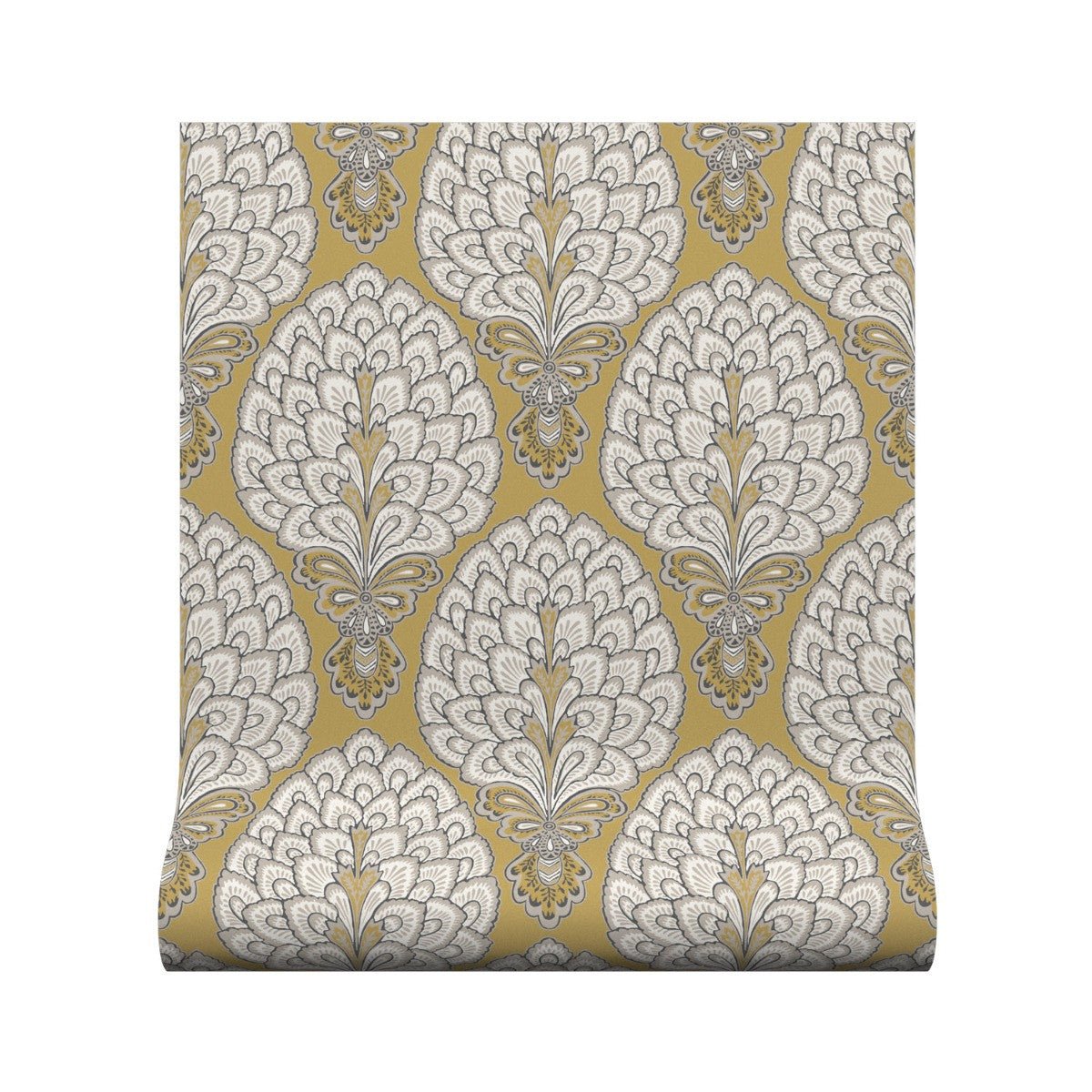 Sultan Wallpaper - Gold - Warner House - Premier Wallcovering