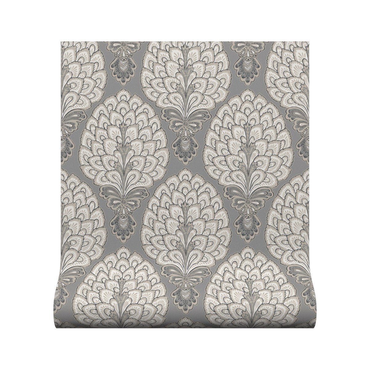 Sultan Wallpaper - Grey - Warner House - Premier Wallcovering