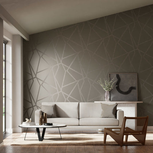 Sumi Shimmer Wallpaper - Flint - Harlequin - HMFW111571 - Premier Wallcovering