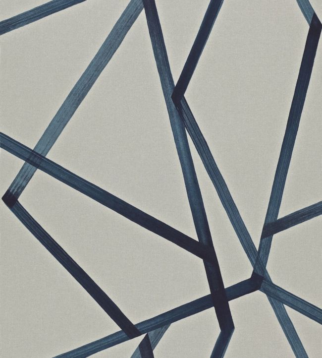 Sumi Wallpaper - Linen/Indigo - HMOW110887 - Harlequin - Premier Wallcovering