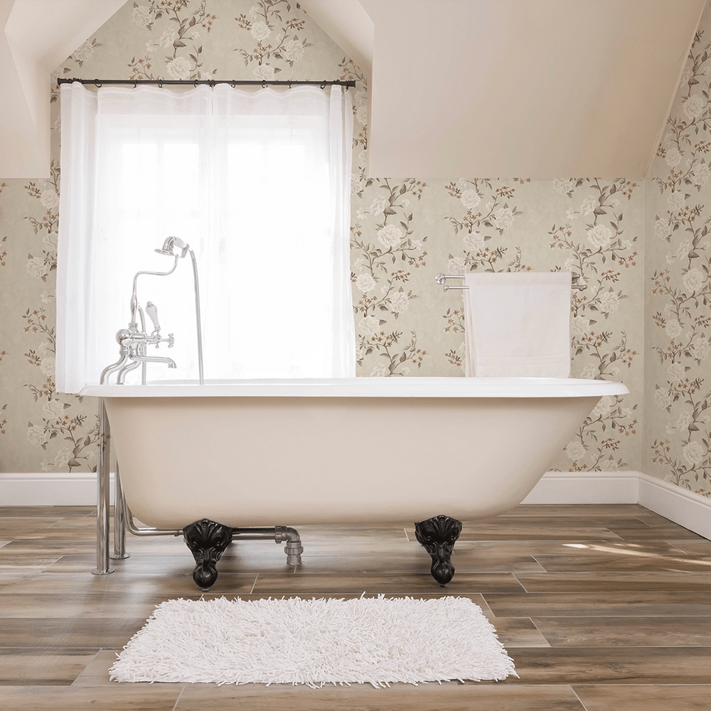 Summer in Peony Park Wallpaper - Golden Neutrals - LAN100386 - Lucie Annabel - Premier Wallcovering