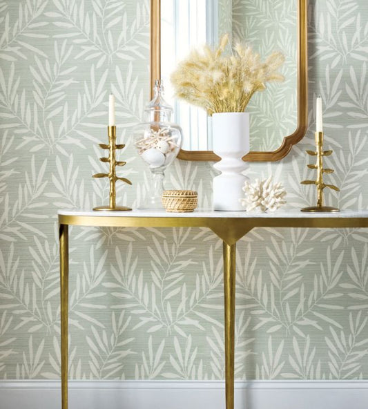 Summer Leaves Wallpaper - Willow - Thibaut - T15800 - Premier Wallcovering