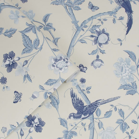 Summer Palace Wallpaper - Royal Blue - Laura Ashley - 113390 - Premier Wallcovering