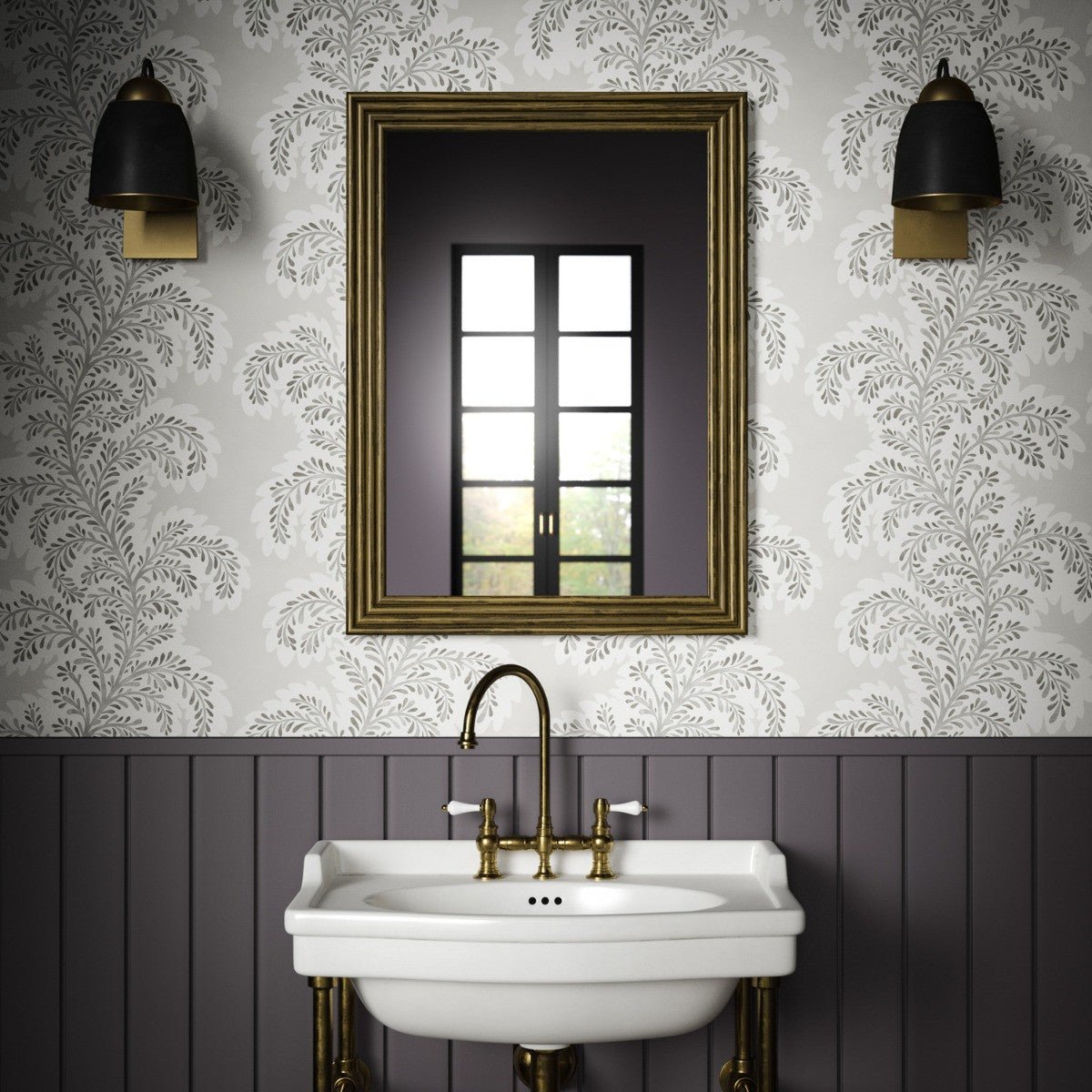 Summerby Wallpaper - Charcoal - Warner House - Premier Wallcovering