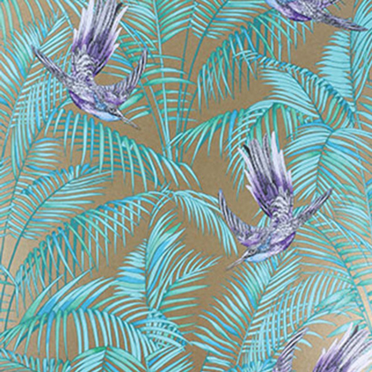 Sunbird Wallpaper - Metallic Bronze - Matthew Williamson - W6543-07 - Premier Wallcovering