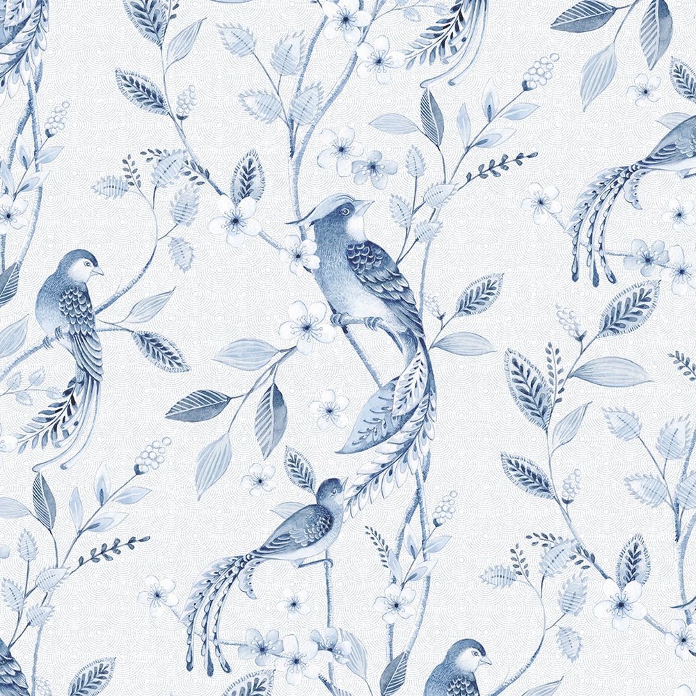 Sunrise Serenade Wallpaper - Shades of Blue - LAN100394 - Lucie Annabel - Premier Wallcovering