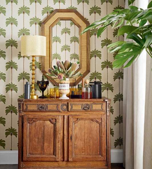 Sunset Boulevard Wallpaper - Green - Thibaut - T13942 - Premier Wallcovering