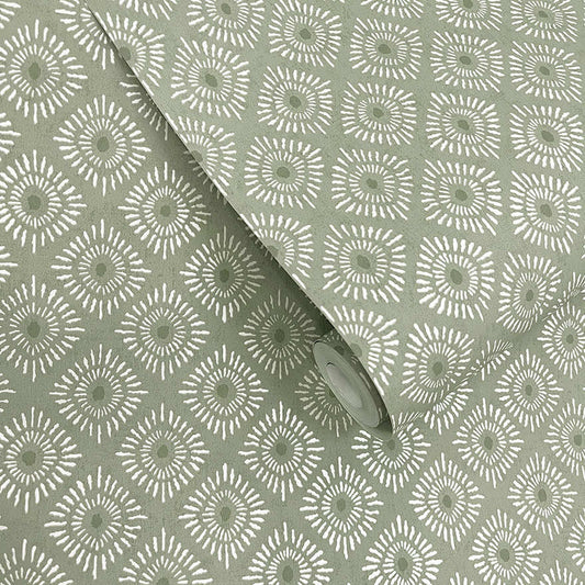 Sunstone Wallpaper - Sage - Holden Décor - 91870 - Premier Wallcovering