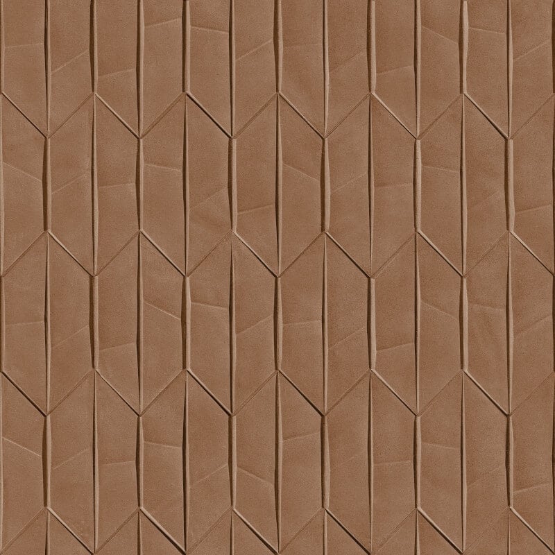 Sveg Geometric Wallpaper - Brown - Grandeco - A65001 - Premier Wallcovering