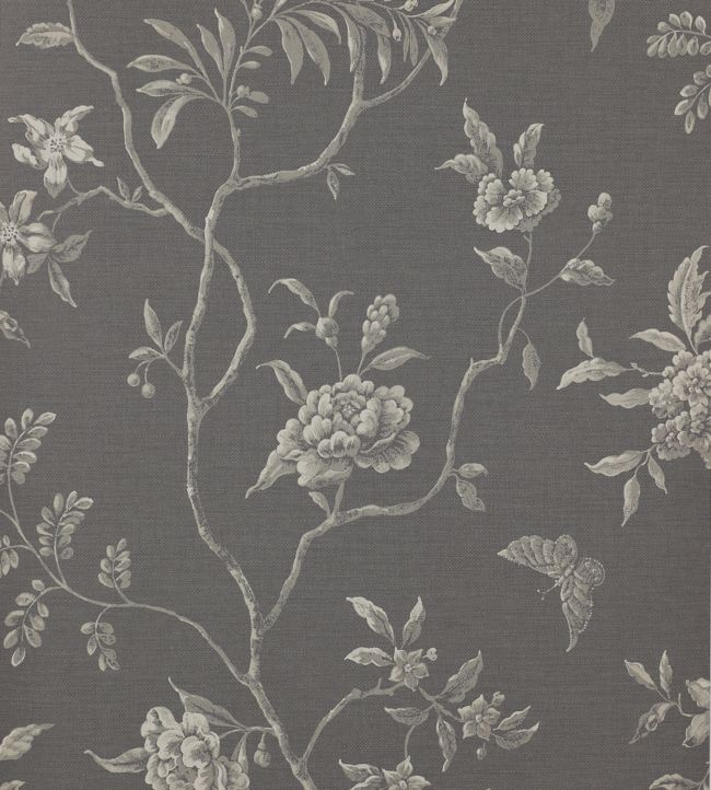 Swedish Tree Wallpaper - Charcoal - Colefax & Fowler - 07165/04 - Premier Wallcovering