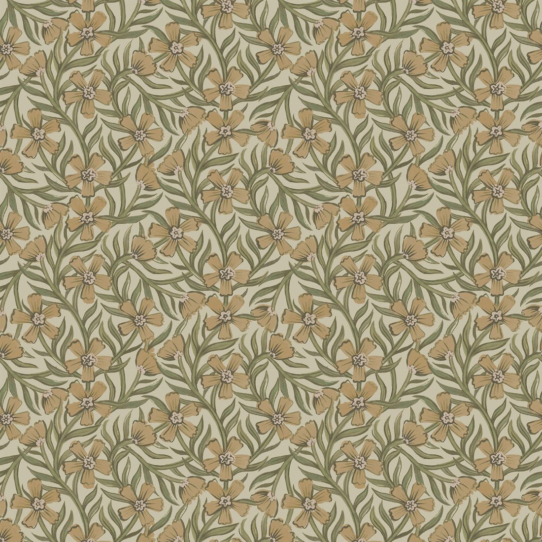 Sweet India Wallpaper - Beige - Summer Gray - Premier Wallcovering