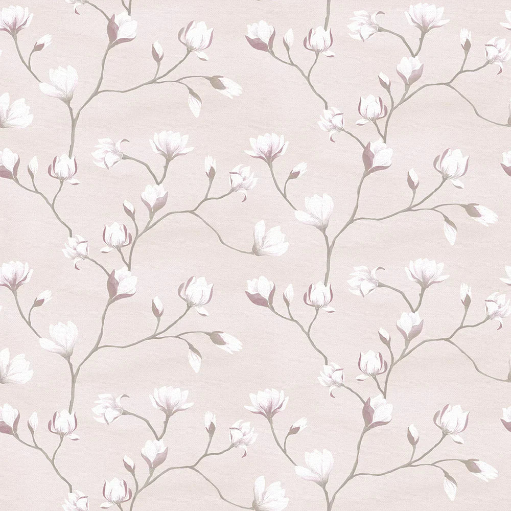 Sweet Magnolia Wallpaper - Barely Blush - LAN100051 - Lucie Annabel - Premier Wallcovering