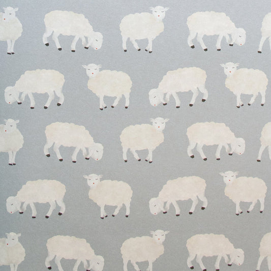 Sweet Sheep Great Kids Wallpaper - Light Blue - Hohenberger - 26829 - Premier Wallcovering