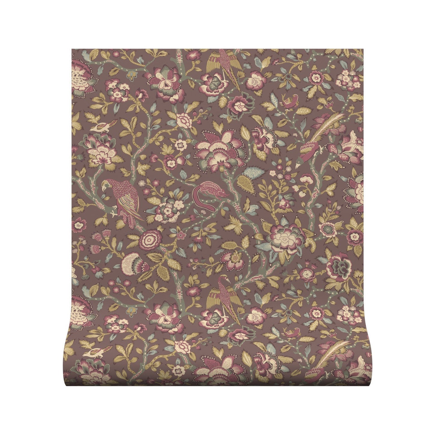 Tabley Wallpaper - Mulberry - Warner House - Premier Wallcovering