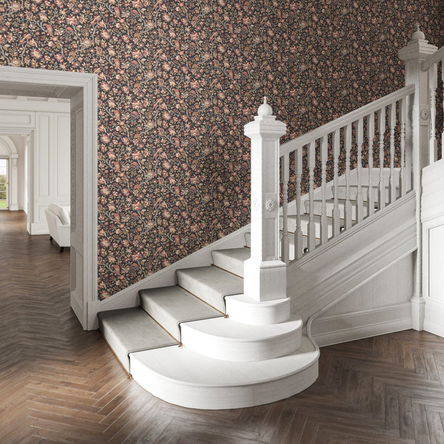 Tabley Wallpaper - Spice - Warner House - Premier Wallcovering