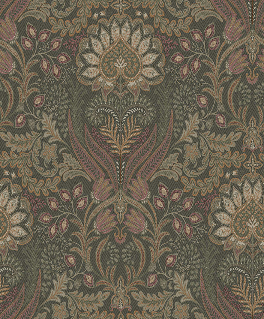 Tahari Bead Wallpaper - Burnt Orange - Holden Décor - 99410 - Premier Wallcovering
