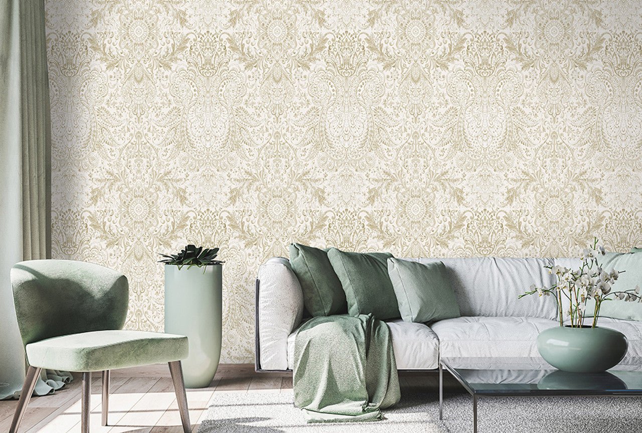 Tahiti Tropical Wallpaper - Coconut - Hohenberger - 26703 - Premier Wallcovering