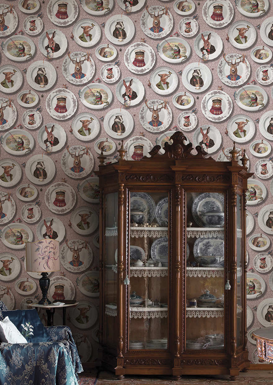 Tales of the Manor Wallpaper - Blush - Holden Décor - 91963 - Premier Wallcovering