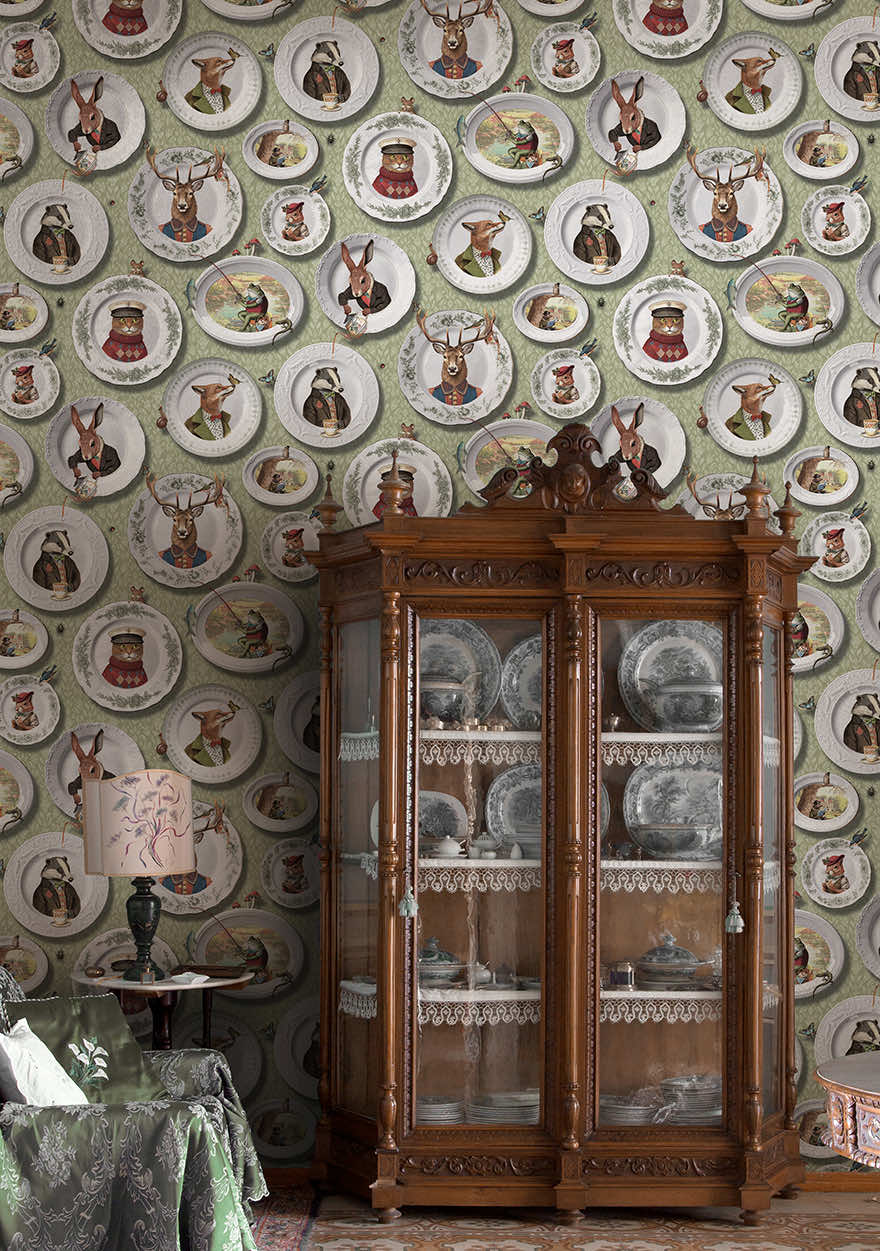 Tales of the Manor Wallpaper - Sage - Holden Décor - 91962 - Premier Wallcovering