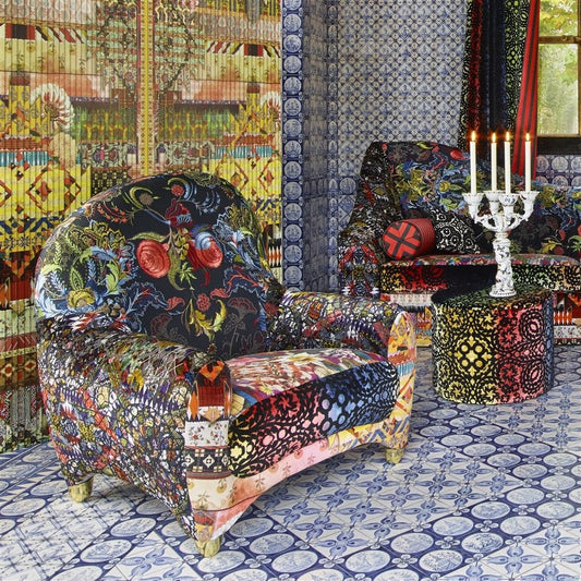 Talisman Fabric - Arlequin - Christian Lacroix - FCL7014/01 - Premier Wallcovering