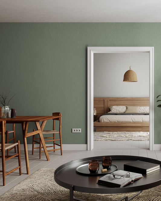 Tallbarr Wallpaper - Dark Gray/Green - Midbec - 17219 - Premier Wallcovering