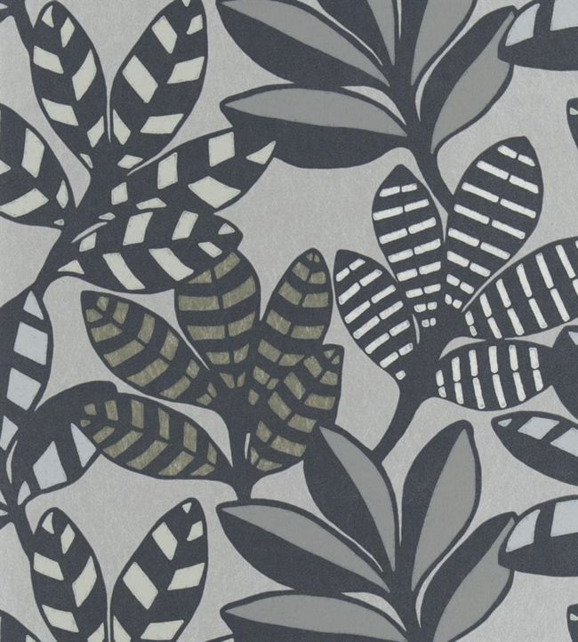 Tanjore Wallpaper - Graphite - PDG1129/01 - Designers Guild - Premier Wallcovering