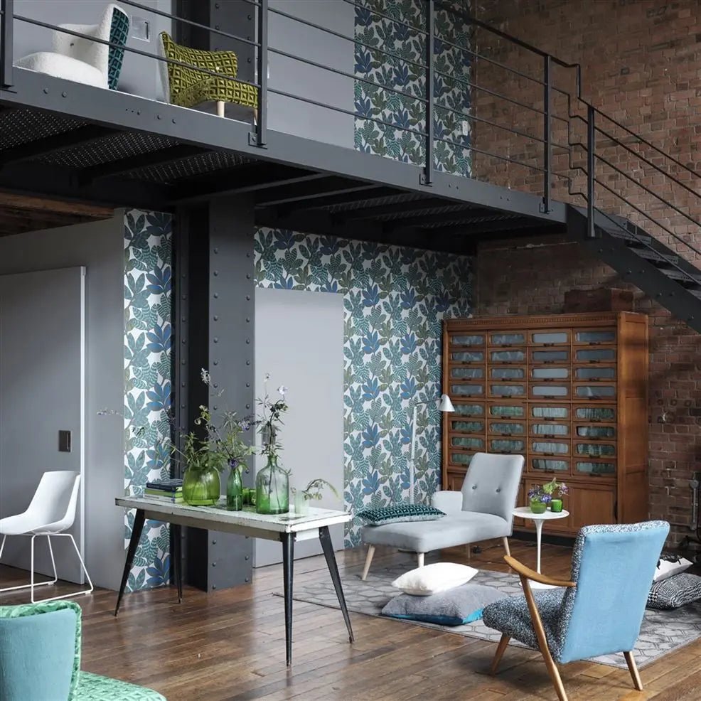 Tanjore Wallpaper - Cobalt - Designers Guild - PDG1129/04 - Premier Wallcovering