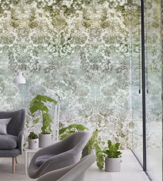 Tarbana Damask Wallpaper - Linen - PDG1139/01 - Designers Guild - Premier Wallcovering