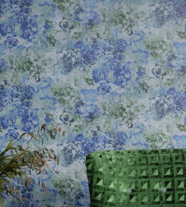 Tarbana Wallpaper - Cobalt - PDG1126/07 - Designers Guild - Premier Wallcovering