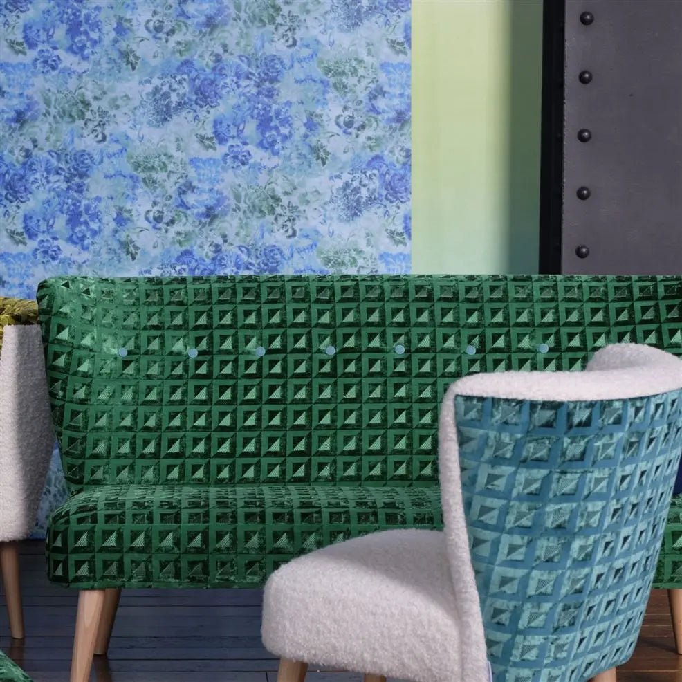 Tarbana Wallpaper - Cobalt - Designers Guild - PDG1126/07 - Premier Wallcovering
