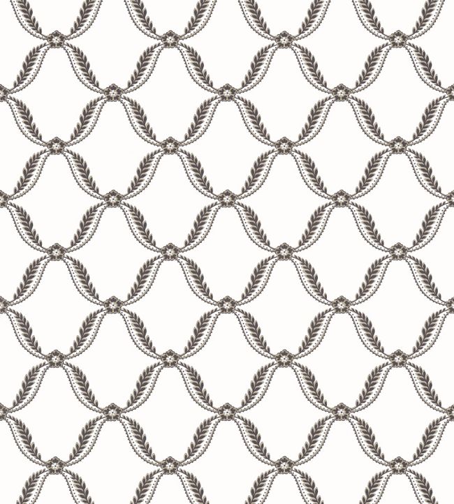 Tate Trellis Wallpaper - Black - Anna French - AT57883 - Premier Wallcovering